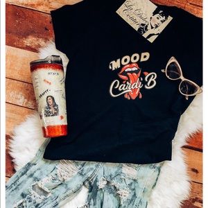 Mood Cardi B  Fitted T-Shirt